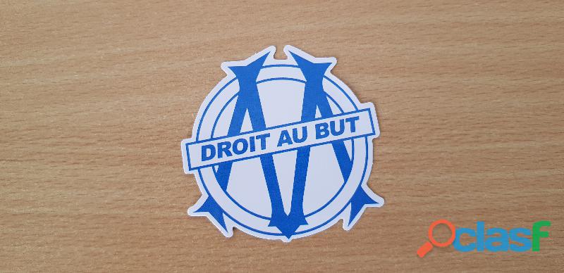 Autocollant sticker olympique de marseille football club 7x7 cm