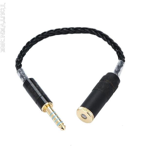 femme 4.4mm à 4.4mm homme extension stéréo câble audio