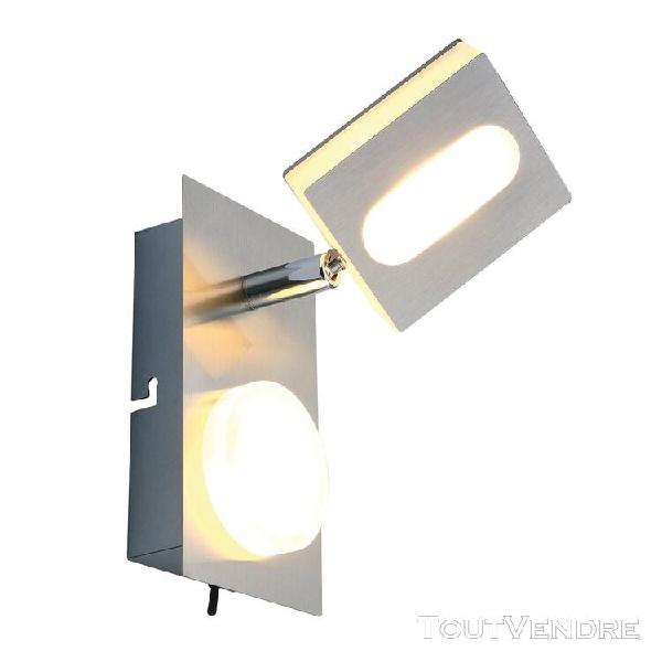 Spot led orientable step dimmer angel argenté en métal