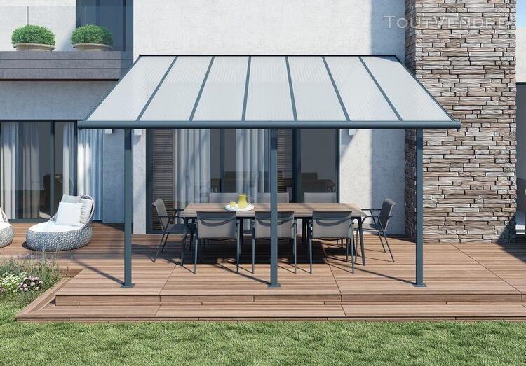 toit-terasse alu & polycarbonate - 3x4 m