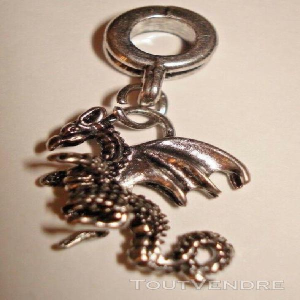 Pendentif inox dragon homme femme bijoux neuf