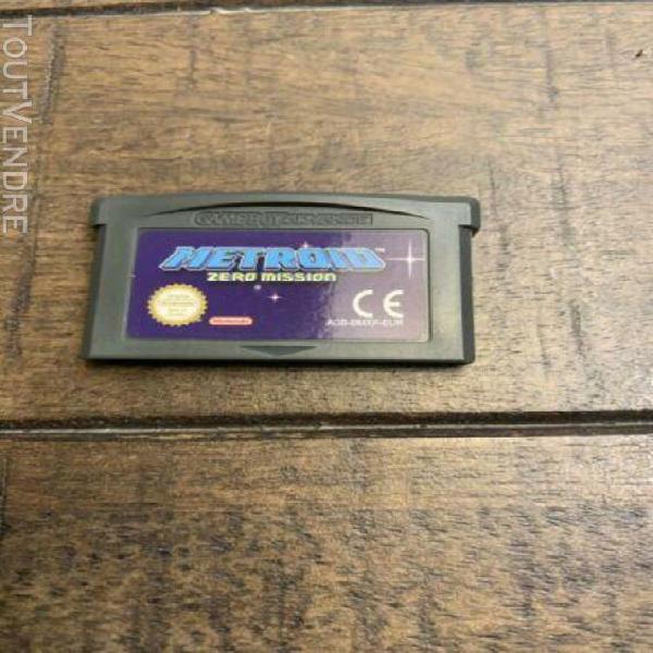 Metroid: zero mission gba cartouche + boîtier plastique