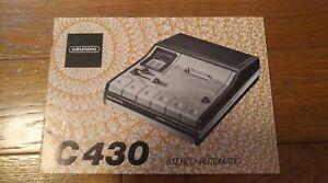 Mode d&amp;apos;emploi magnetophone a cassettes c430 - grundig -