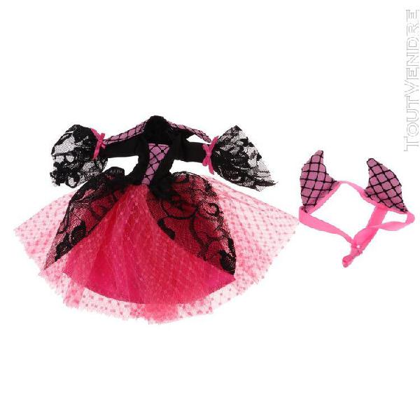 Robe de soirée cool halloween w / petit bandeau de diable