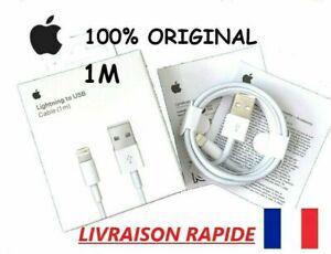 cÂble usb chargeur iphone original apple 1m