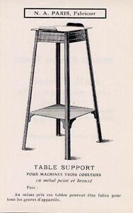 Abel nau &quot;table support&quot; catalogue publicité brochure