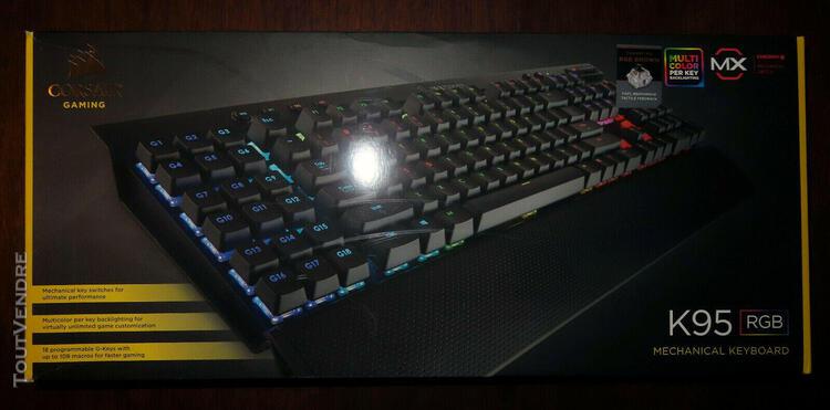 Clavier mécanique corsair gaming k95 rgb - cherry mx brown