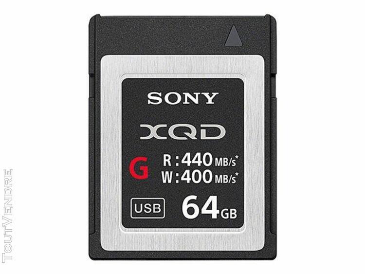 sony g-series qd-g64e - carte mémoire flash - 64 go - xqd