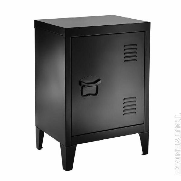 Petite armoire en métal noire