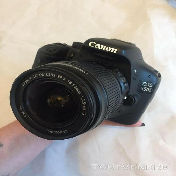 canon eos 550d (canon eos rebel t2) + canon ef-s 18-55mm + 3