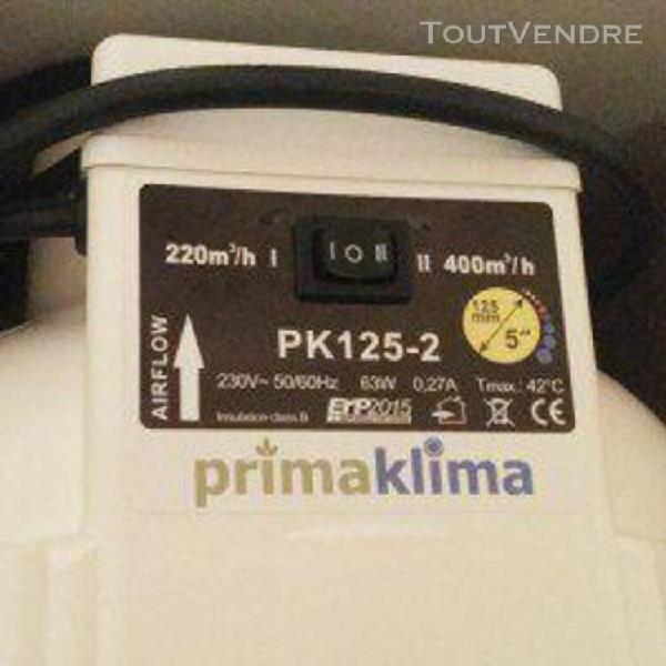 Extracteur air prima klima 125 mm 2 vitesses 220 à 400