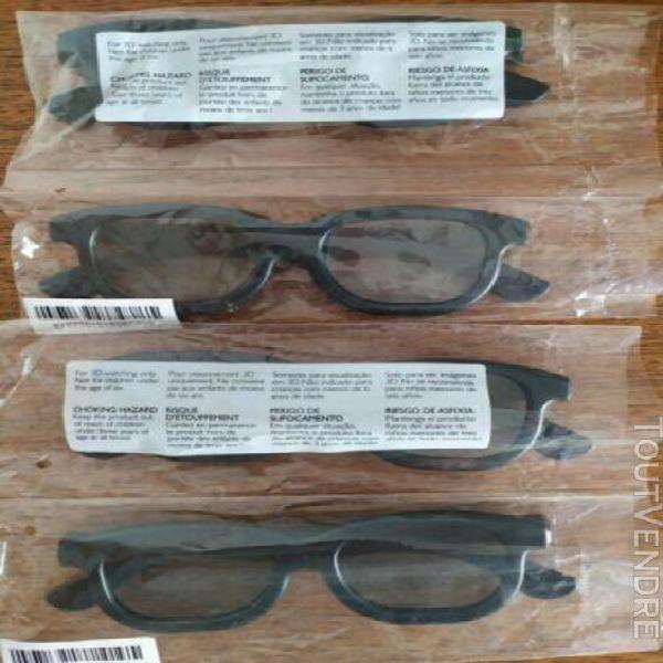 Philips lot de 4 paires de lunettes 3d passive