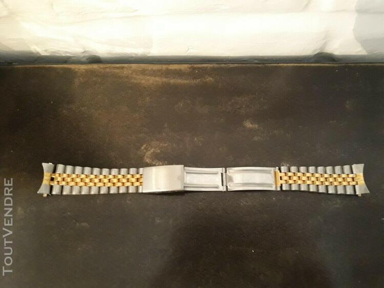 bracelet montre homme 20 mm bicolore style rolex