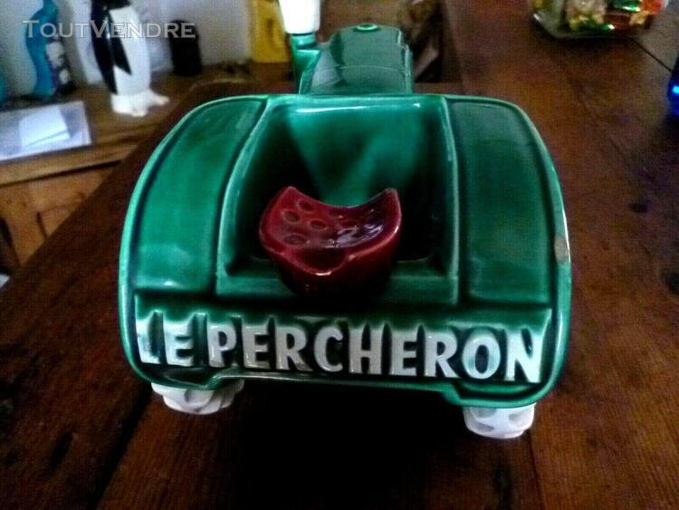 Rare jouet ancie ou cendrier tracteur percheron en