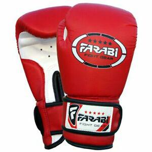 gants de boxe junior enfants 4 oz red sparring trainning