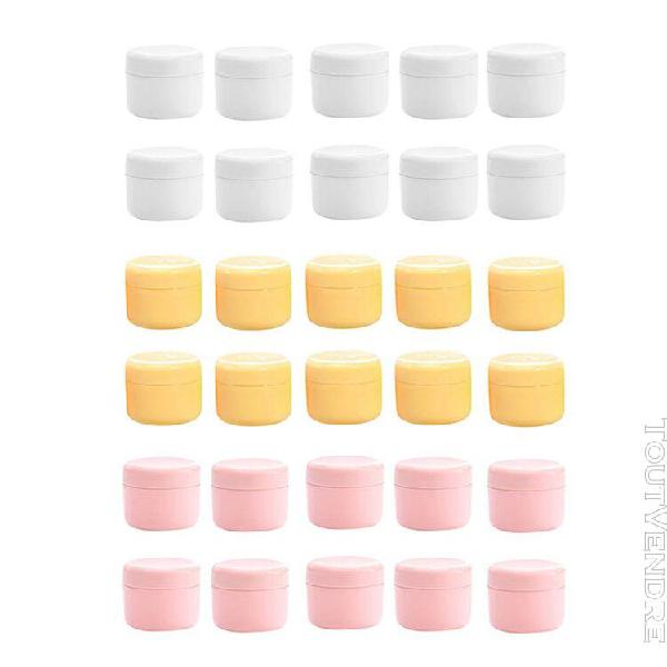 30pcs 50g pots vide voyage contenants cosmétiques avec