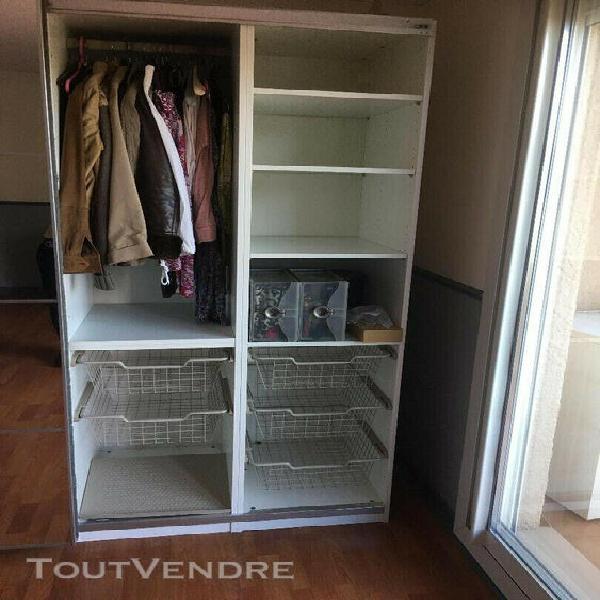 armoire miroir portes coulissantes 200x200 cm