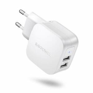 chargeur usb à 2 ports, 17 w, iphone galaxy huawei,