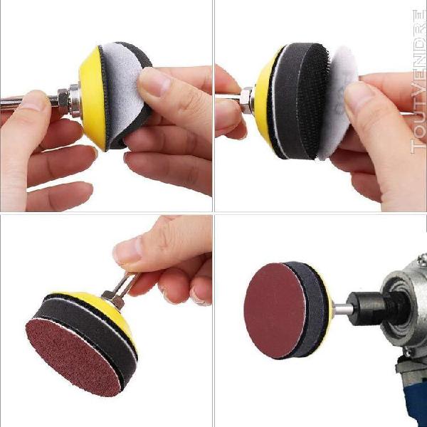 Nouveaux 100pcs 2inch 50 mm sander disque ponçage pad de