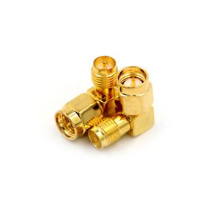 2pcs adapter 90° rp.sma female plug to sma male plug