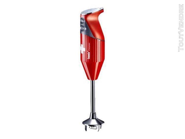 bamix swissline m200 - mixeur à main - 200 watt - rouge