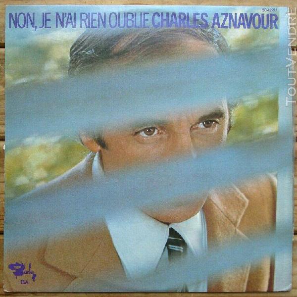 charles aznavour-33t-non je n’ai rien oubliÉ-mourir