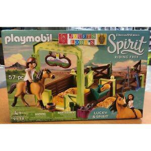 lucky et spirit avec box 9478 de chez playmobil spirit boite