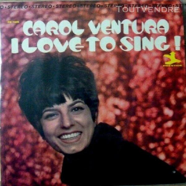 Lp carol ventura &quot;i love to sing&quot;