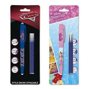 Disney classique stylo roller + 2 recharges gel effaçable -