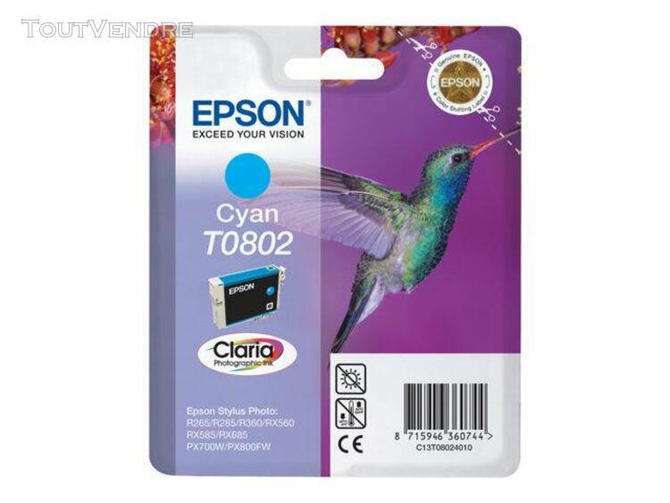 Epson t0802 - 7.4 ml - cyan - originale - blister - cartouch