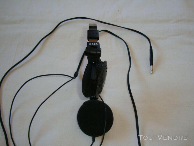 akg k403 semi ouvert pliable on-ear casque noir