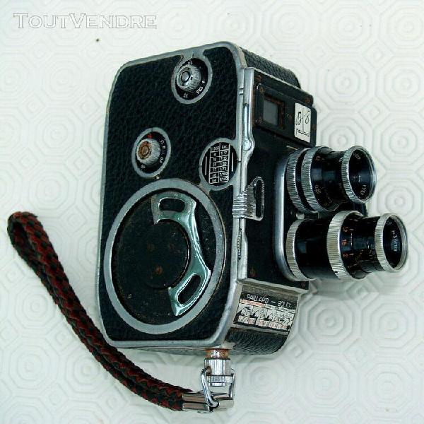 camera paillard bolex " b 8 " - 8 mm switzerland cine camera