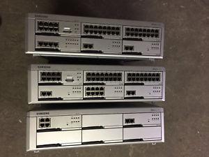 3 x samsung officeserv 7200 +58 telehpones samsung