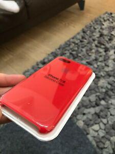 Authentique apple coque silicone pour iphone 7/8 red