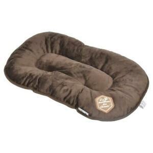 Coussin flocon patchy - 69 cm - coloris - chocolat et taupe