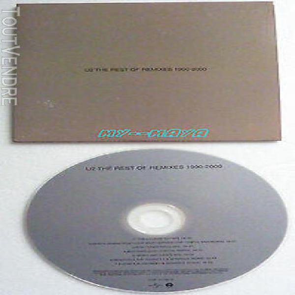 u2 the rest of remixes 1990 - 2000 cd single promo mexico