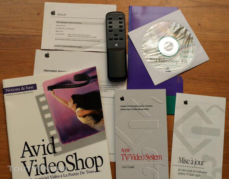 apple • macintosh • avid videoshop 3.0 • tv/video