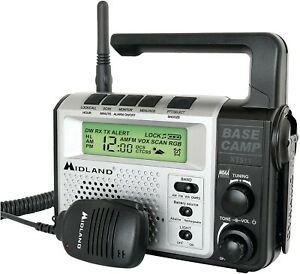 midland xt511 emergency crank camp base radio gmrs 5 watt