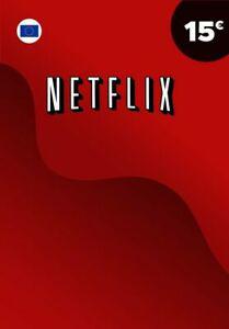 Netflix gift card 15 eur key europe