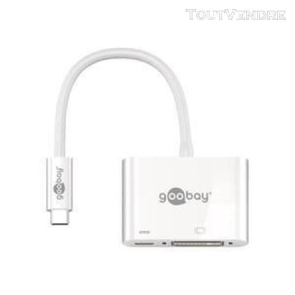 generique goobay adaptateur vidéo externe usb-c dvi blanc