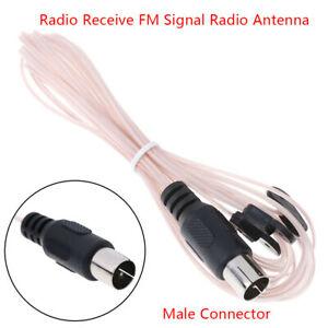 Dipole radio antenna aerial fm signal receiver male