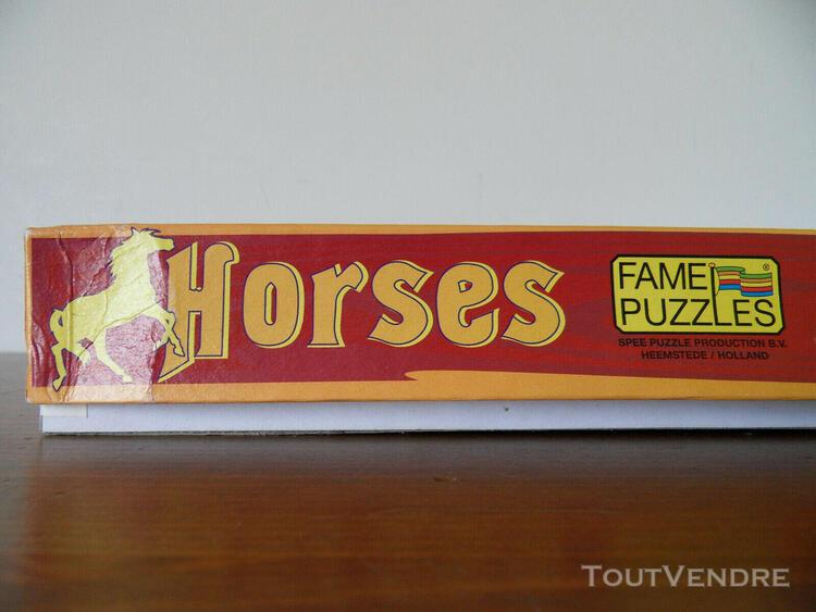 Puzzle chevaux horses 1000 pieces vintage