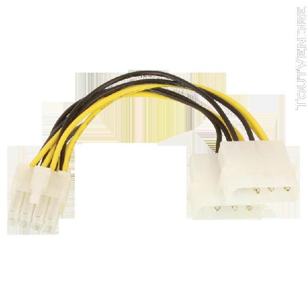 Câble adaptateur d&#39;alimentation 4 pins molex vers 8 pins