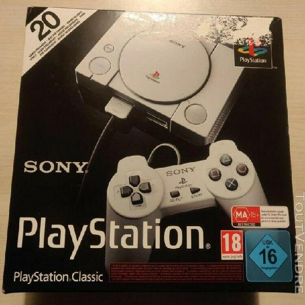 sony playstation classic grise console hdmi pal en parfait