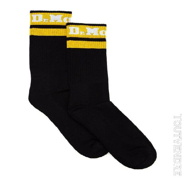 dr. martens femme dmcac681001 noir coton chaussettes