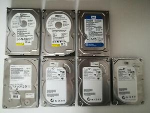 lot de 10 disques durs sata 3,5" 80gb, 160gb, 320gb, 500gb,