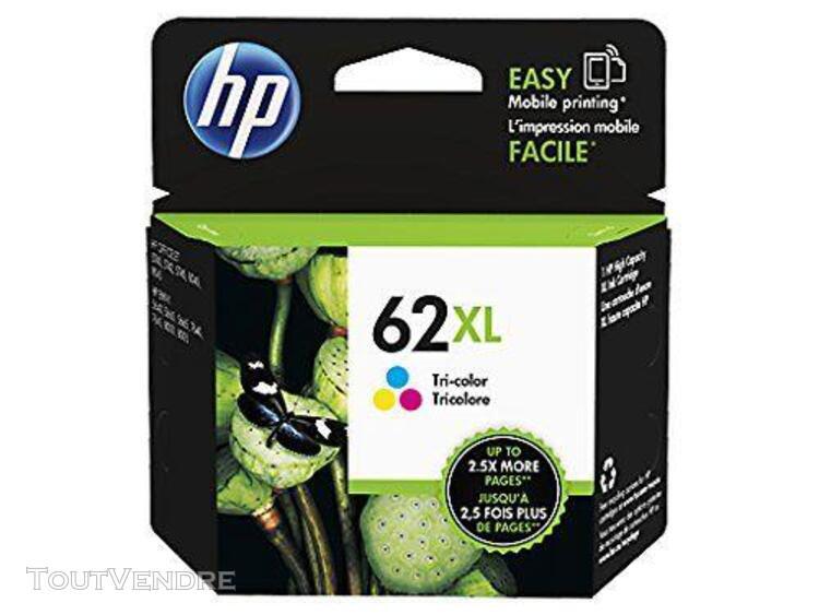 Hp 62xl cartouche d&#39;encre haute capacité tricolore