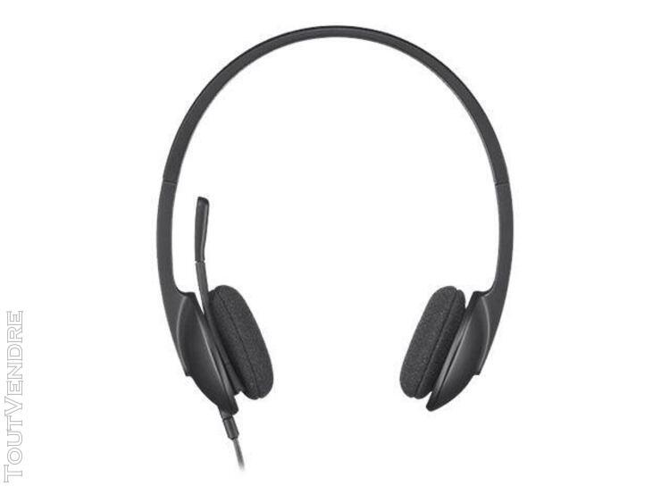 Logitech usb headset h340 - micro-casque - sur-oreille - fil