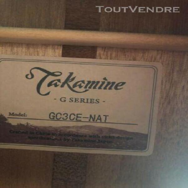 guitare electro acoustique nylon takamine gc3ce-nat en Étui