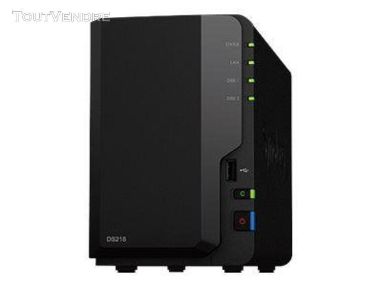 synology disk station ds218 - serveur nas - 2 baies - sata 6